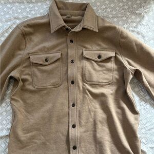 J.Crew Seaboard Soft Knit Shirt Taupe Men’s Size M EUC